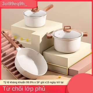[Ảnh thật/Sẵn] ▦۩□Nồi Supor chảo chống dính ba đáy dùng cho bếp gas gia đình