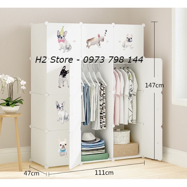 [ XẢ KHO] TỦ NHỰA GHÉP 12 Ô ĐỂ ĐỒ ĐA NĂNG sâu 47cm (mẫu tùy chọn) Bảo hành 1 năm