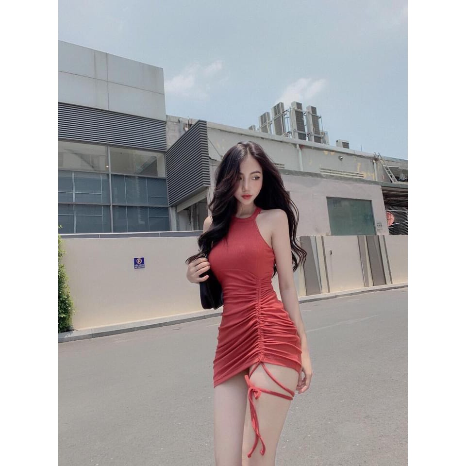 Đầm Body Cổ Yếm Dây Rút Trước Thun Borip Thích Hợp Mặc Đi Tiệc Đi Làm Đi Chơi Phù Hợp Với Mọi Phong Cách | BigBuy360 - bigbuy360.vn