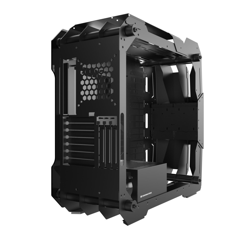 XIGMATEK X7 BLACK (EN46218) - PREMIUM GAMING E-ATX - Case to như cái thuyền, vỏ to nhất thế giới