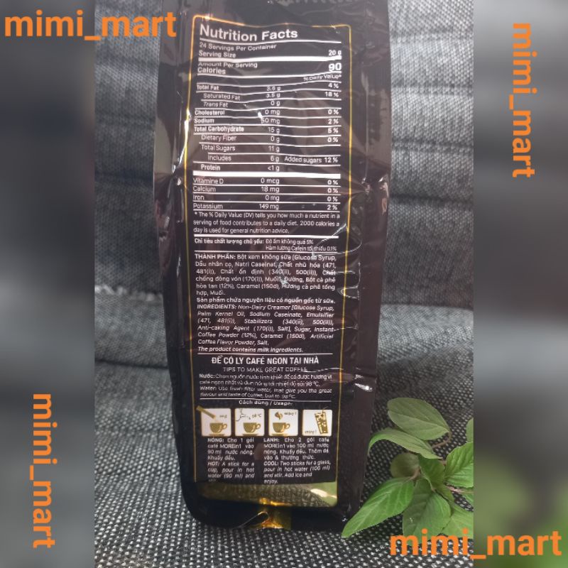 Cà Phê Hòa Tan 3 In 1 Trần Quang Ngon Túi 480gr 24 Ống | BigBuy360 - bigbuy360.vn