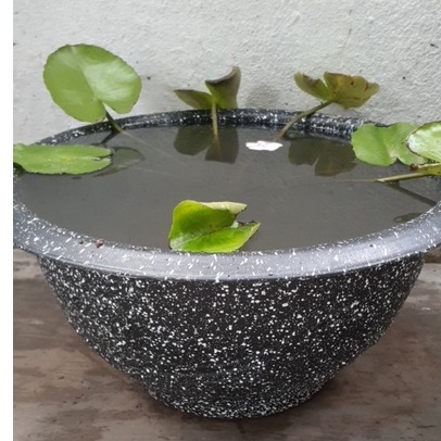 Combo 3 Chậu nhựa giả đá - Chậu Trồng Sen/Cây, Loại Tốt - Stone-crushed plastic basin - Lotus Planting Plant (T58x30)