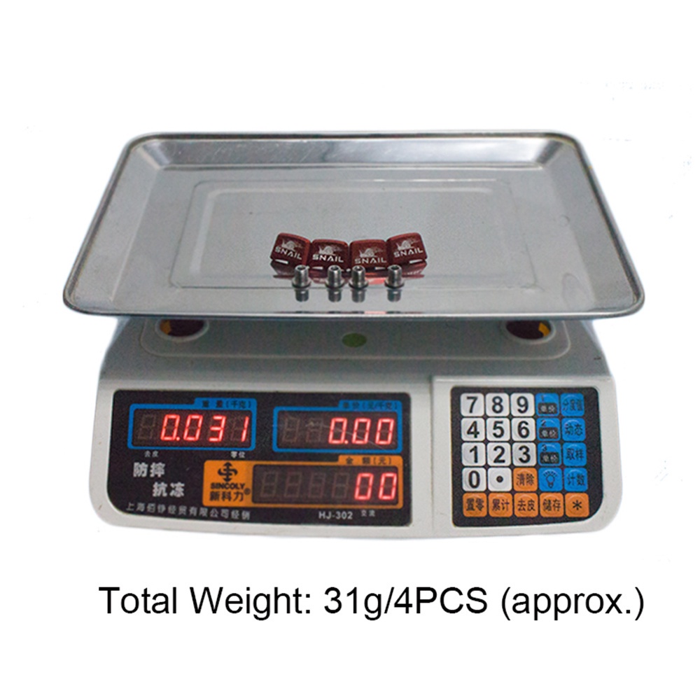 Aaron 1 Bộ 4 Ốc Vít Hình Vuông Bằng Hợp Kim Nhôm Nhiều Màu Cho Xe Đạp Leo Núi