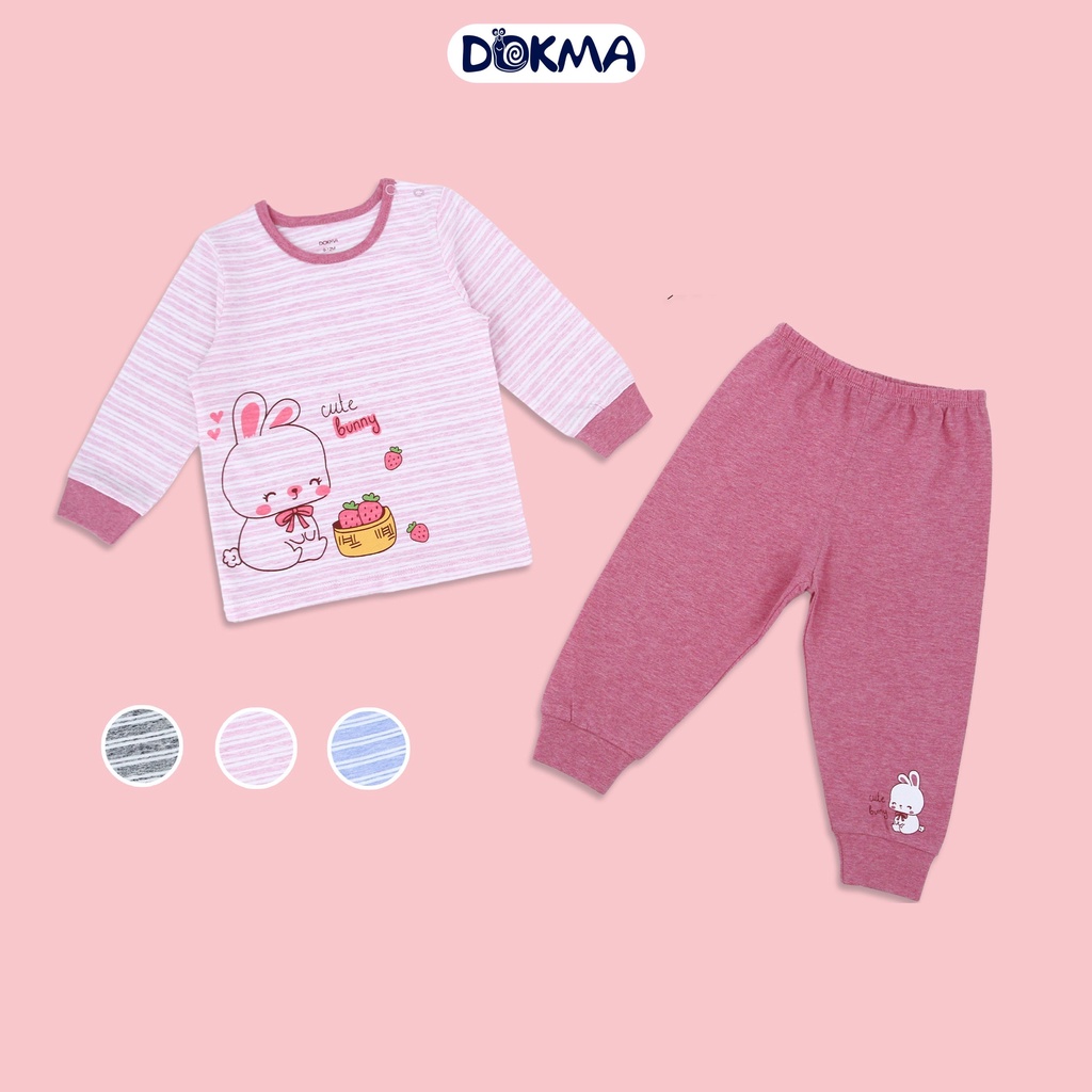 DMB404 Bộ quần áo cài vai dài tay DOKMA -