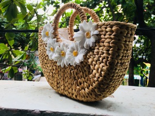 TÚI CÓI HOA CÚC TRẮNG (Ảnh thật shop tự chụp)