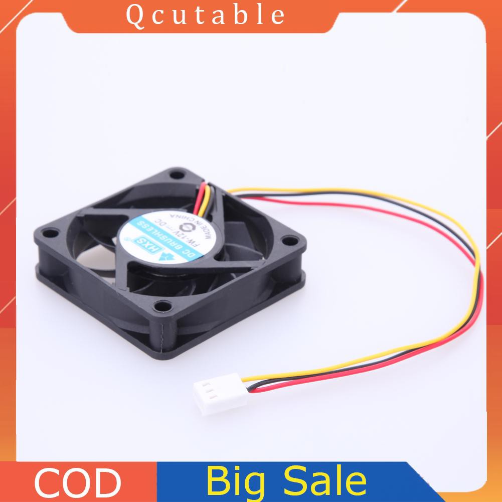 Quạt Tản Nhiệt 12v Dc 6cm 3 Pin P4/Kt