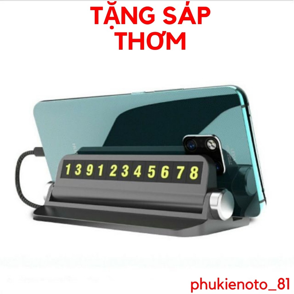 Bảng số điện thoại ô tô, kèm sáp thơm 1 bộ