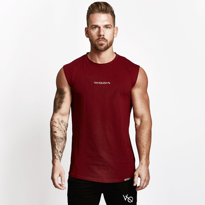 Áo Ba Lỗ Thể Thao Chất Liệu Cotton Co Giãn Cho Nam