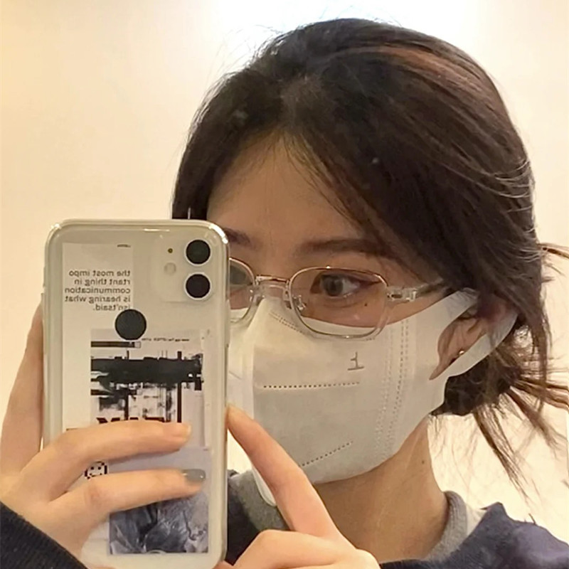 Kính mát gọng kim loại hình oval phong cách Hàn Quốc cổ điển cho nữ