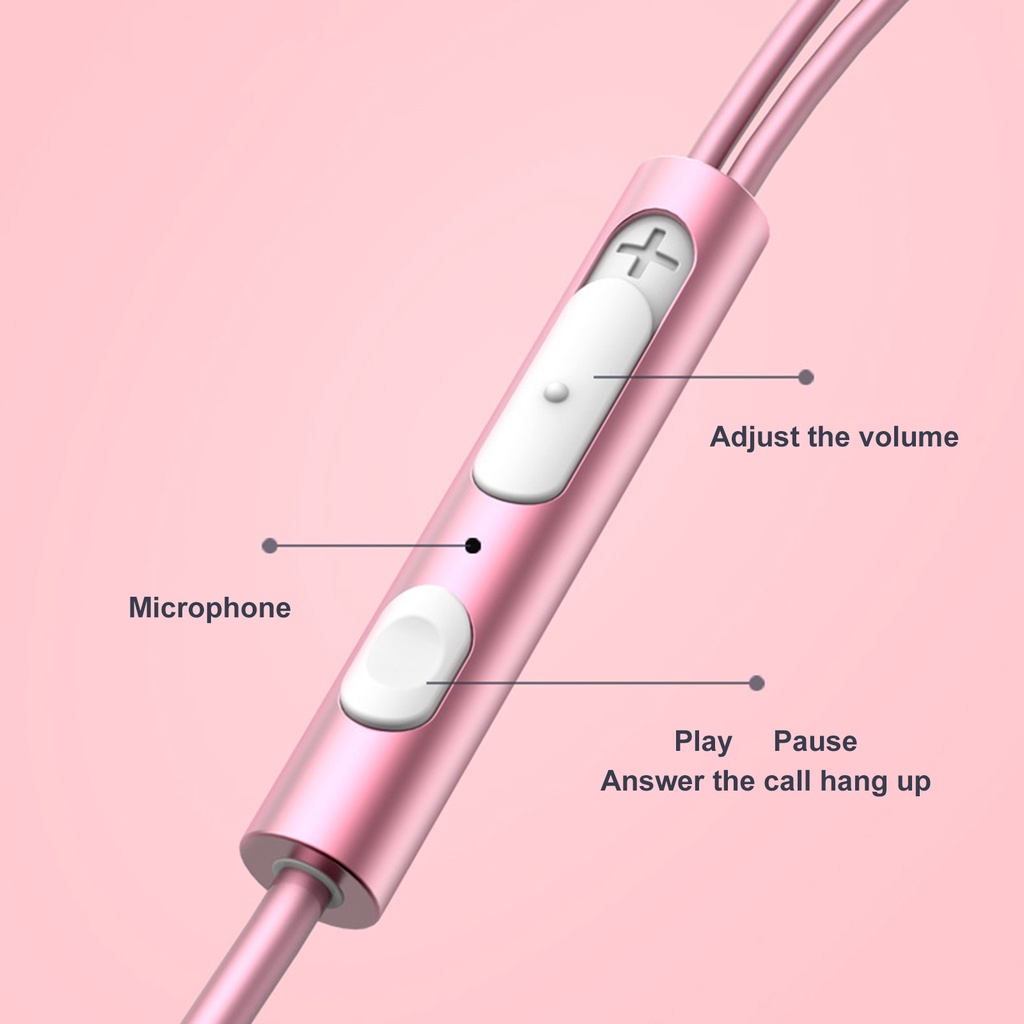 Tai nghe nhét tai giắc 3.5mm âm thanh siêu trầm có micro tiện dụng
