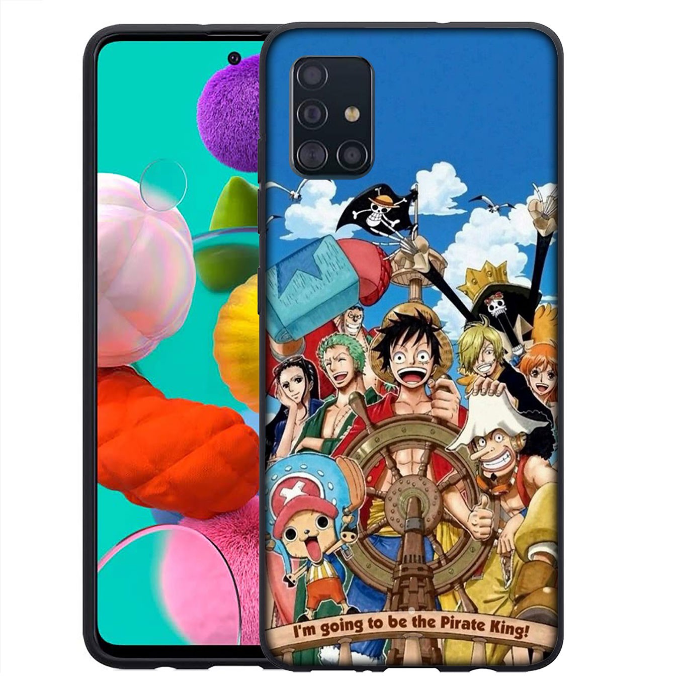 Samsung Galaxy A02S J2 J4 J5 J6 Plus J7 Prime A02 M02 j6+ A42 + Casing Soft Silicone luffy One Piece Phone Case