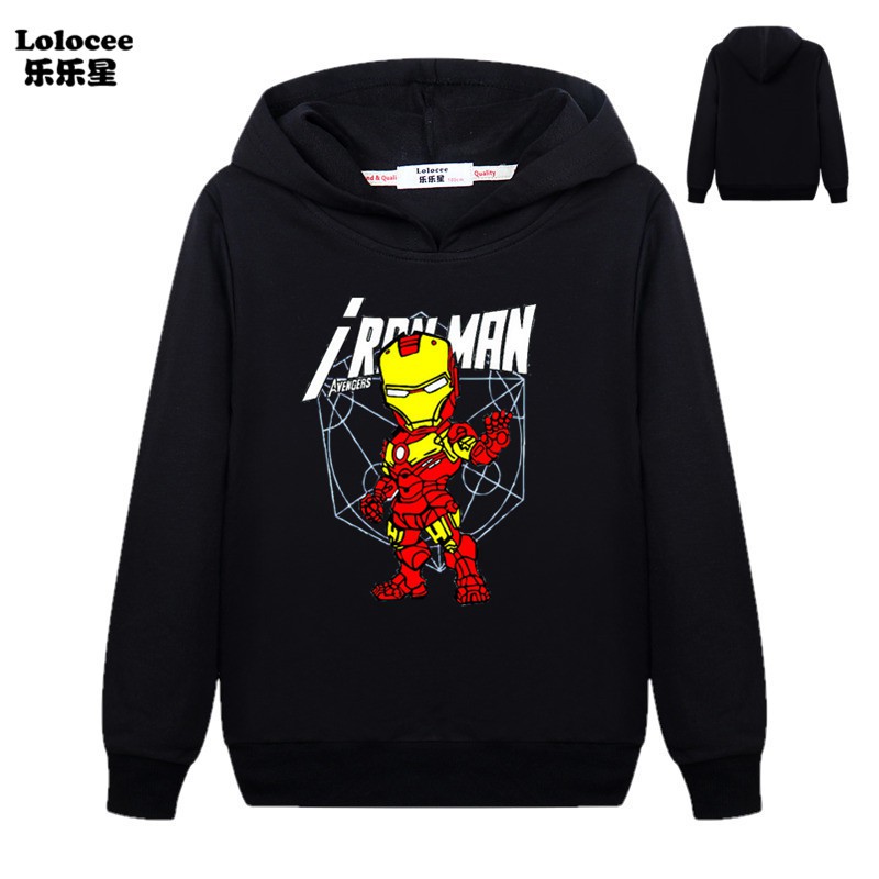 MARVEL Áo Hoodies Phong Cách Iron Man Cá Tính Cho Nam