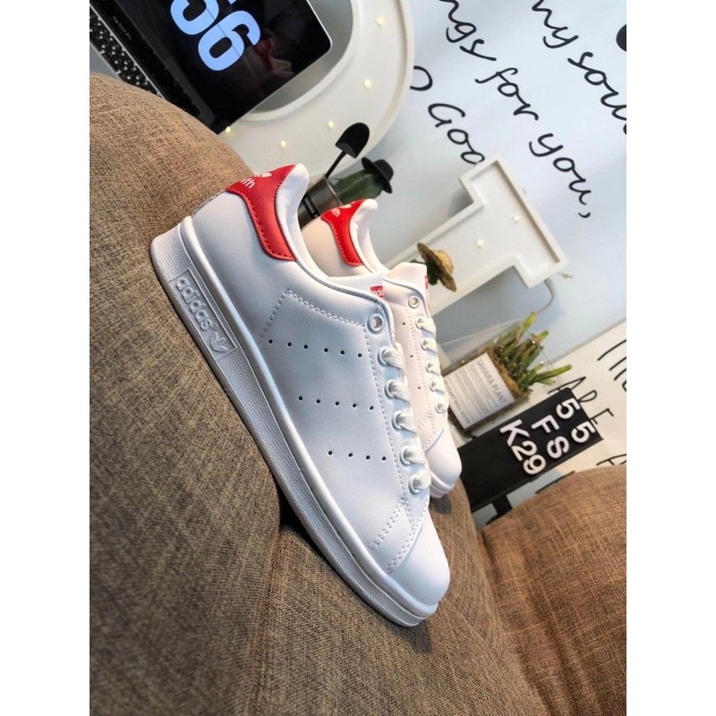 [Mã FASHIONT4WA2 giảm 10k đơn từ 50k] Giày Sneaker Stan Smith gót đỏ