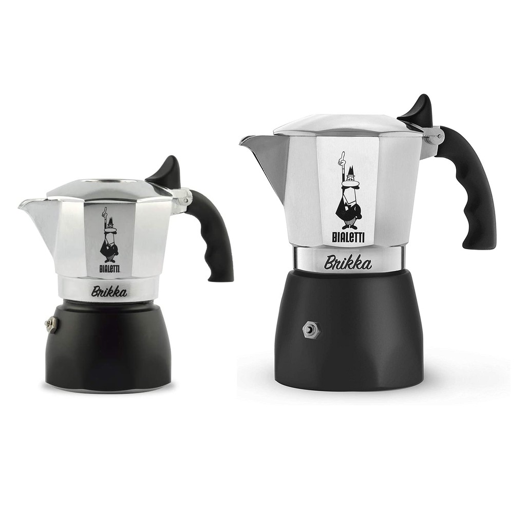 Ấm Pha Cà Phê Moka Bialetti Brikka 2 Cups - 4 Cups [Phiên Bản 2020] - Nhập Khẩu