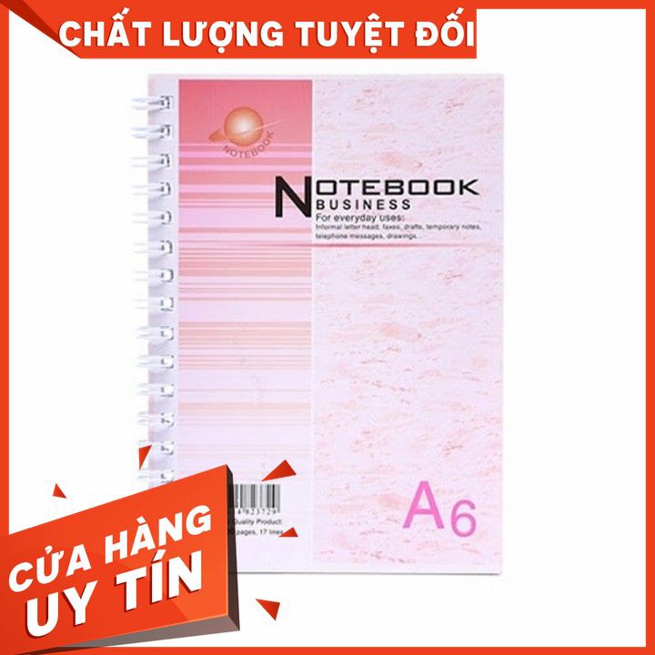 [Bán Lỗ][RẺ VÔ ĐỊCH] Sổ tay lò xo business A6 - 100trang 148 x 105mm