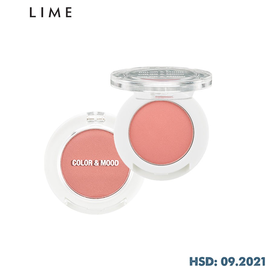 Phấn Mắt Không Nhũ Lime Color & Mood Single Shadow 1.4g