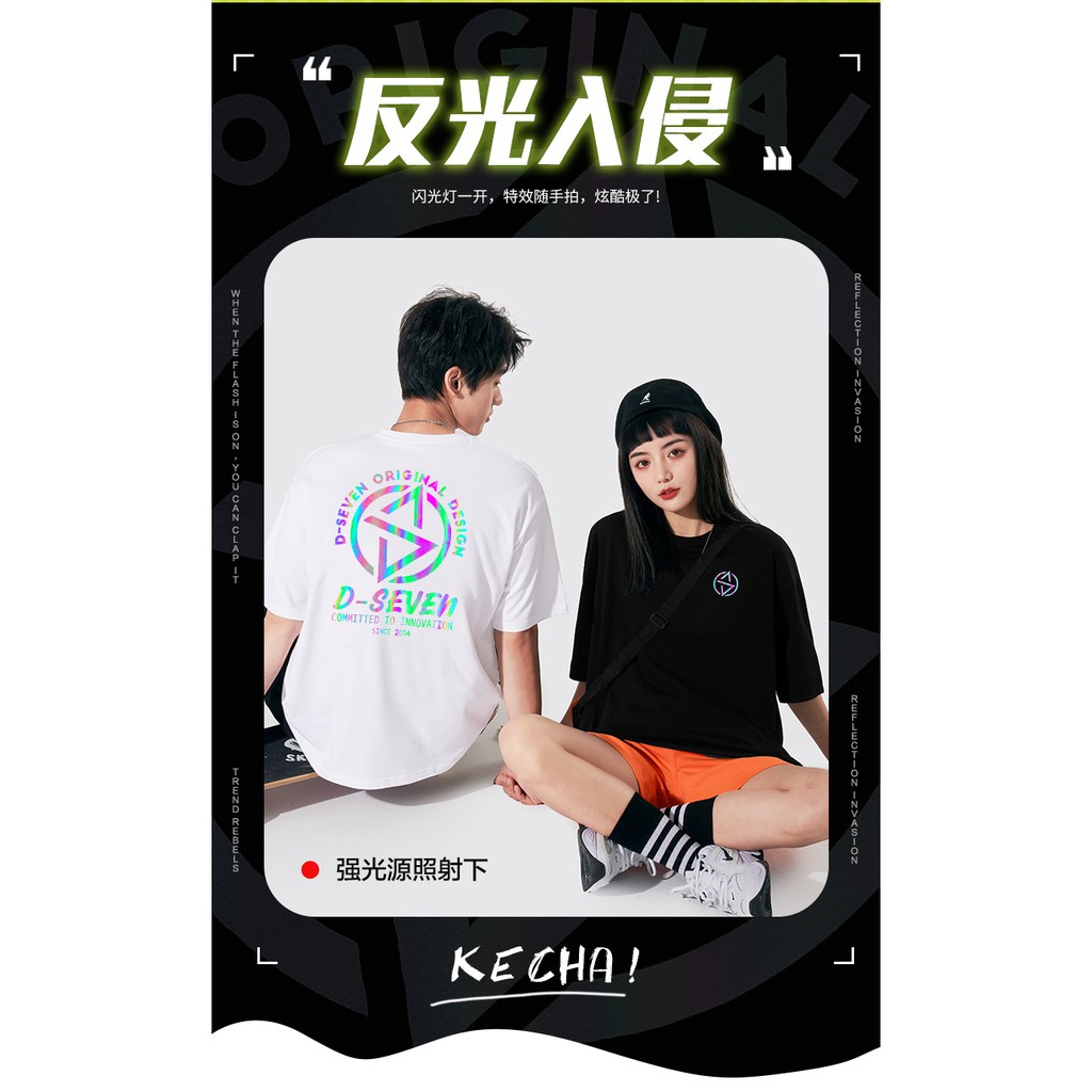 Áo thun phản quang dáng rộng tay lỡ nam nữ Unisex đẹp hàng cao cấp D-seven | BigBuy360 - bigbuy360.vn