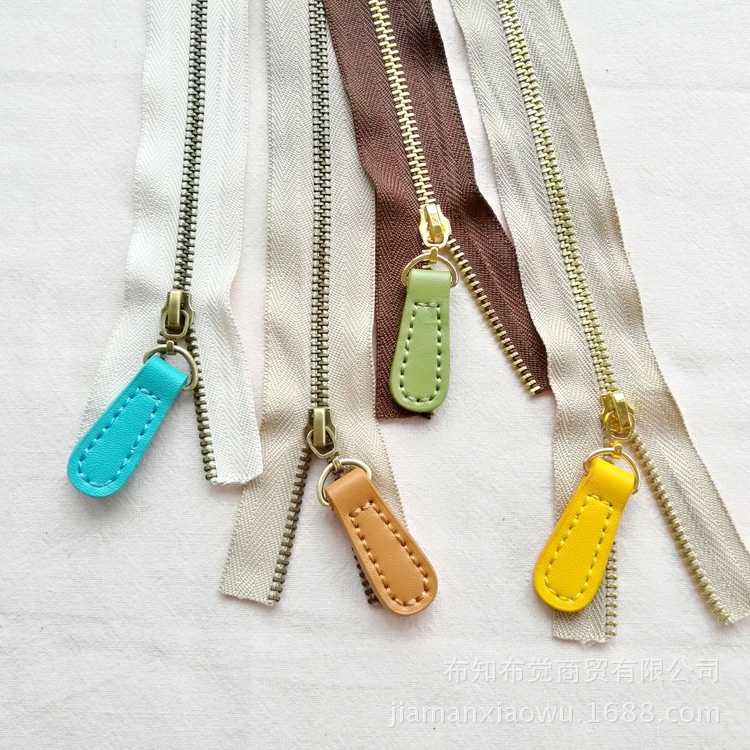 Khóa Kéo Ba Lô / Túi Xách / Vali Bằng Da Có Khóa Kéo Tiện Dụng pj051-52