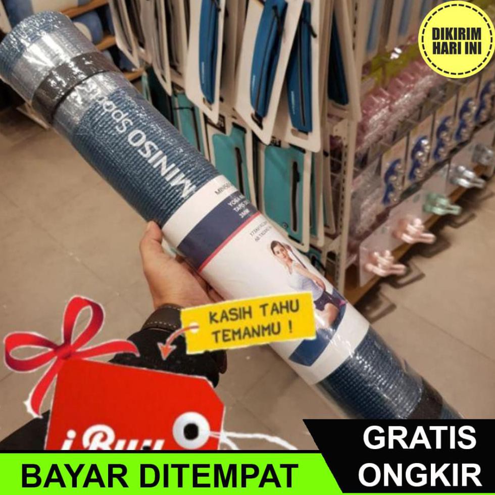 Thảm Tập Yoga Dày 0.3cm Cc4398 Miniso 173cm X L 61cm