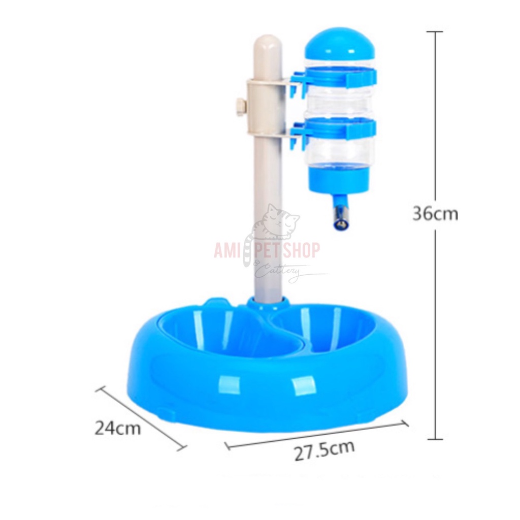 BÌNH NƯỚC TREO KÈM BÁT ĂN CAO CẤP DÀNH CHO CHÓ MÈO TIỆN LỢI AN TOÀNN