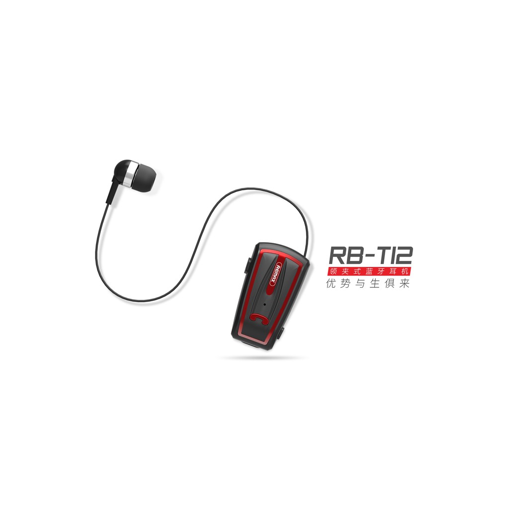 [ BH 12 Tháng] Tai Nghe Bluetooth Clip- On Remax RB- T12 ✓ Độc Đáo ✓ Rẻ Mà Chất