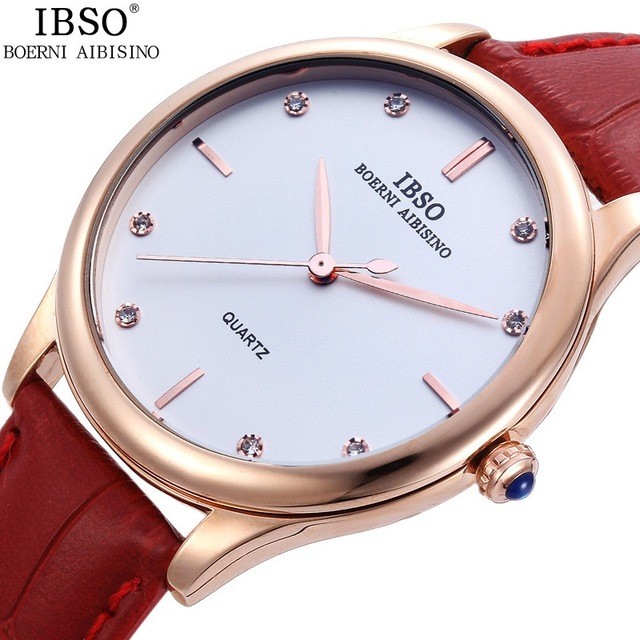 (Nhiều màu) Đồng hồ nam IBSO 3816 Quartz Analog dây da