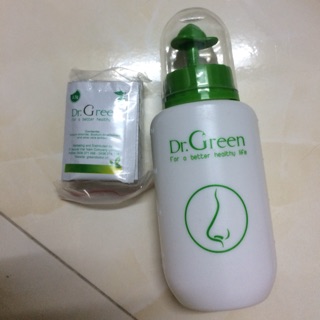 Bình rửa mũi kèm muối Dr. Green
