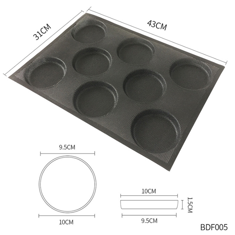 Khuôn Silicone Không Dính Dùng Làm Bánh Hamburger Tiện Dụng
