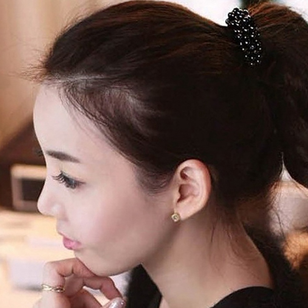 Dây buộc tóc đính ngọc trai giả thời trang nữ thanh lịch