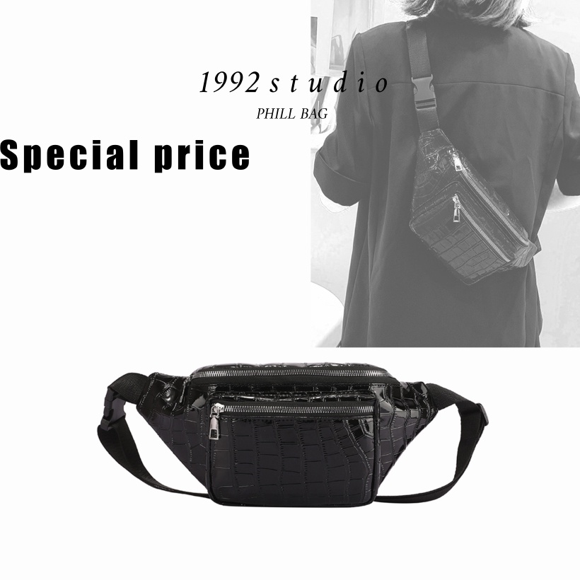 Túi xách unisex nam nữ/ 1992 s t u d i o/ PHILL BAG/ túi bao tử 2 ngăn