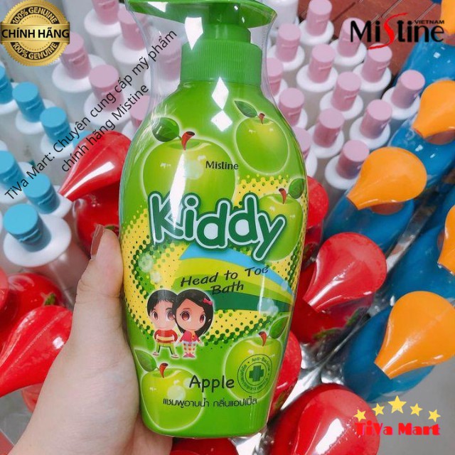 [Chính Hãng] Sữa Tắm Gội Cho Bé MISTINE KIDDY 400ml Mùi Táo_Sản Xuất Tại Thái Lan_TiVa Mart