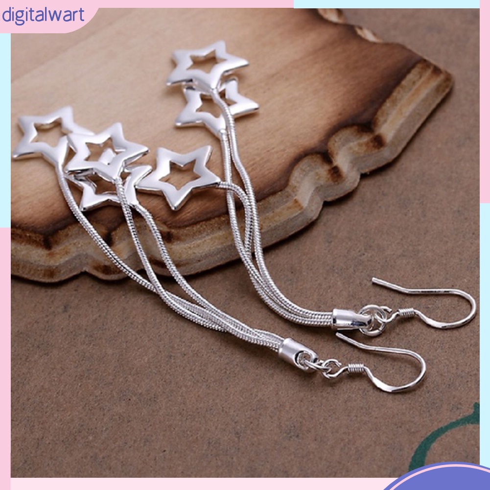 Đôi Bông Tai Dáng Rơi Họa Tiết Ngôi Sao Thời Trang Cho Nữ