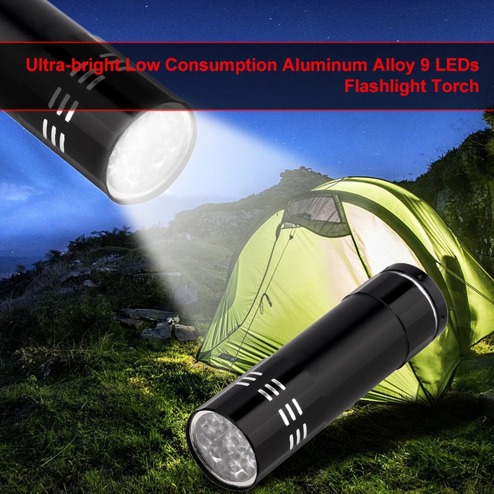 Đèn pin 9 bóng LED siêu sáng kiểu dáng tiện dụng chất lượng cao | BigBuy360 - bigbuy360.vn