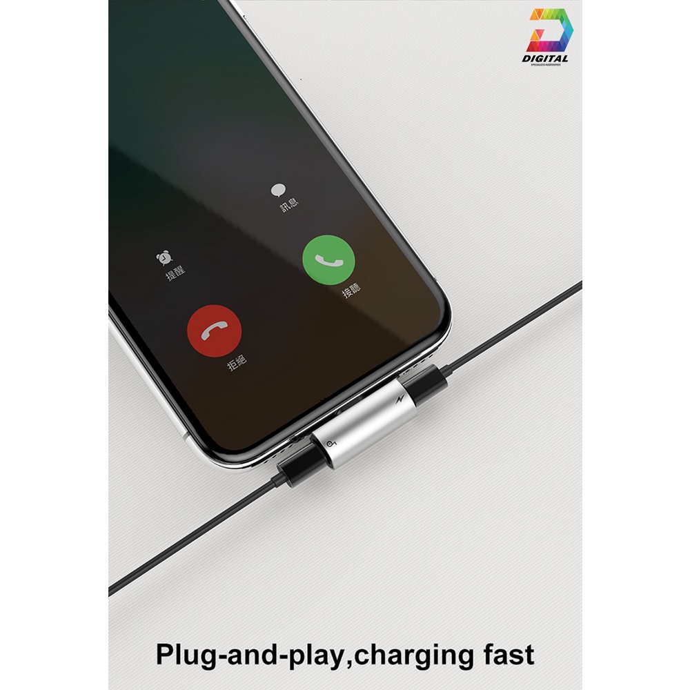 Jack Baseus L46 Chia Cổng Sạc 1 Ra 2 Có Hỗ Trợ Đàm Thoại Chính Hãng