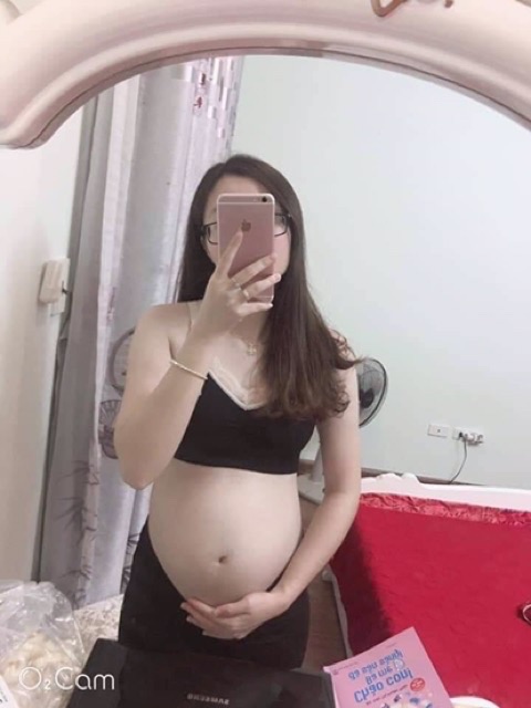 Áo lót bầu và cho con bú chống chẩy xệ ren mềm Gobaba
