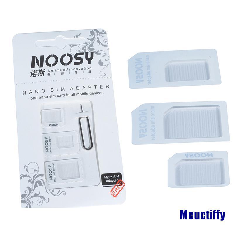 Bộ Chuyển Đổi 3 Trong 1 Nano Micro Sim Cho Iphone 5 4s 4 Nokia Samsung Ffy