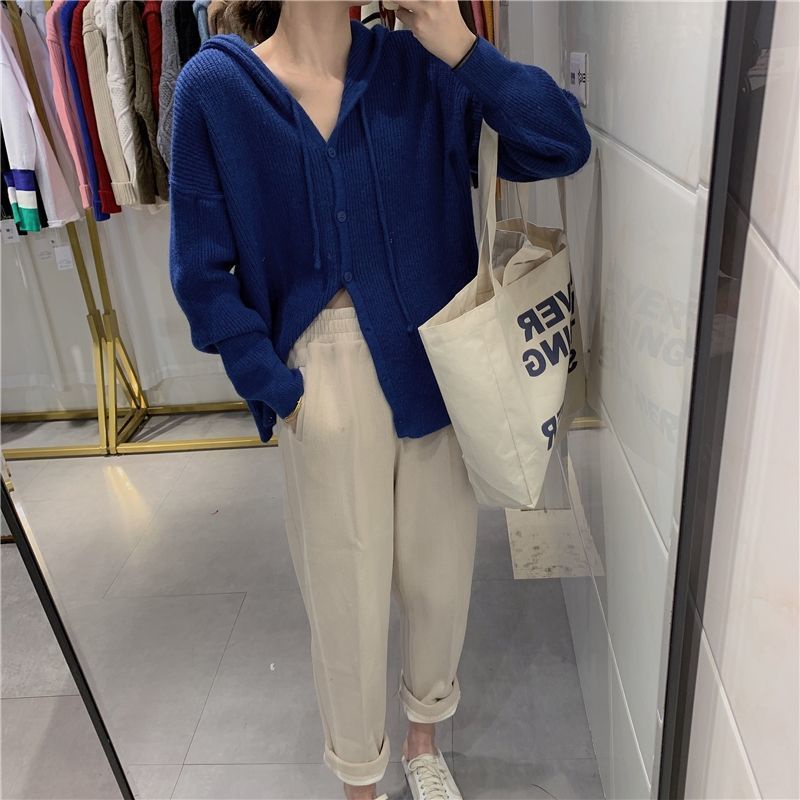 Áo khoác nữ tay dài có nón màu sắc thời trang