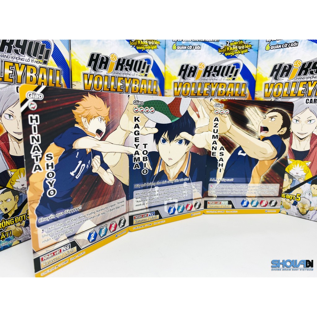 Bộ cờ bóng chuyền Haikyu - HV-05 Gói mở rộng - 1 gói/6 quân cờ