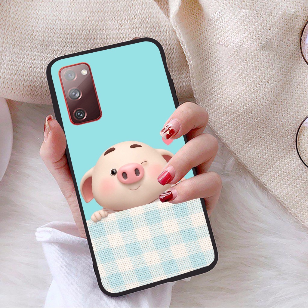 Ốp lưng Samsung Galaxy S20 FE viền dẻo TPU BST Lợn Tết