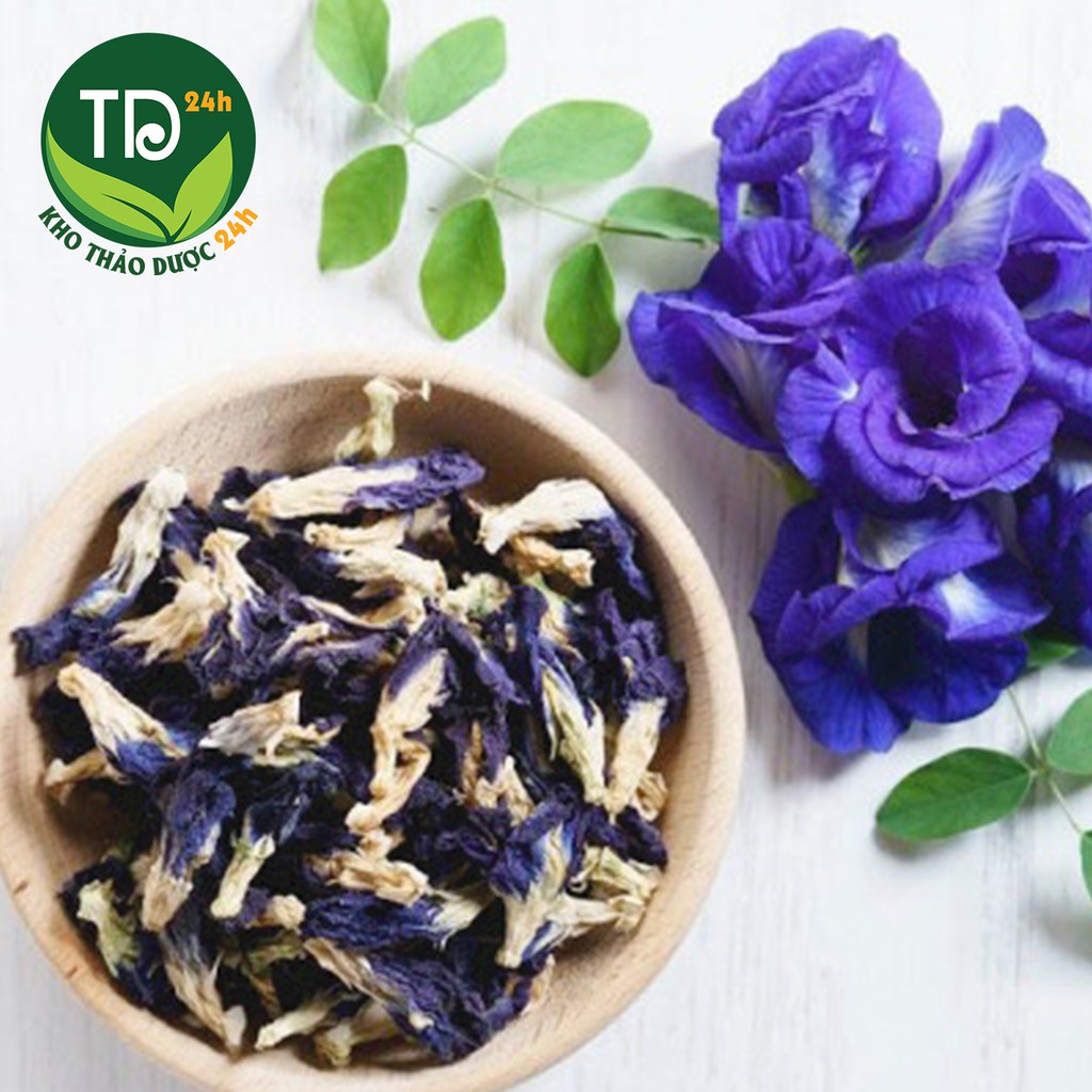 Trà hoa đậu biếc 100% tự nhiên, nguyên liệu pha chế, nấu nướng, làm bánh, lên màu thực phẩm tự nhiên, không hóa chất