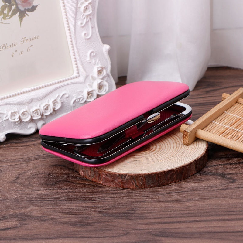 Set 7 Dụng Cụ Làm Móng Bằng Thép Không Gỉ Kèm Hộp Đựng Tiện Lợi