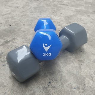 TẠ TAY BỌC CAO SU CHÍNH HÃNG LOẠI 2KG - GIAO MÀU NGẪU NHIÊN