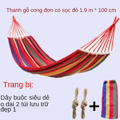 Võng lụa băng ngoài trời trong nhà đơn đôi. cư ký túc xá sinh viên xích đu trẻ em