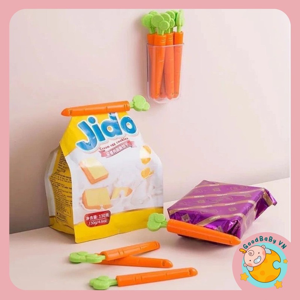 Kẹp miệng túi cà rốt cao cấp bảo quản đồ ăn,thực phẩm nhà bếp Goodbabyvn