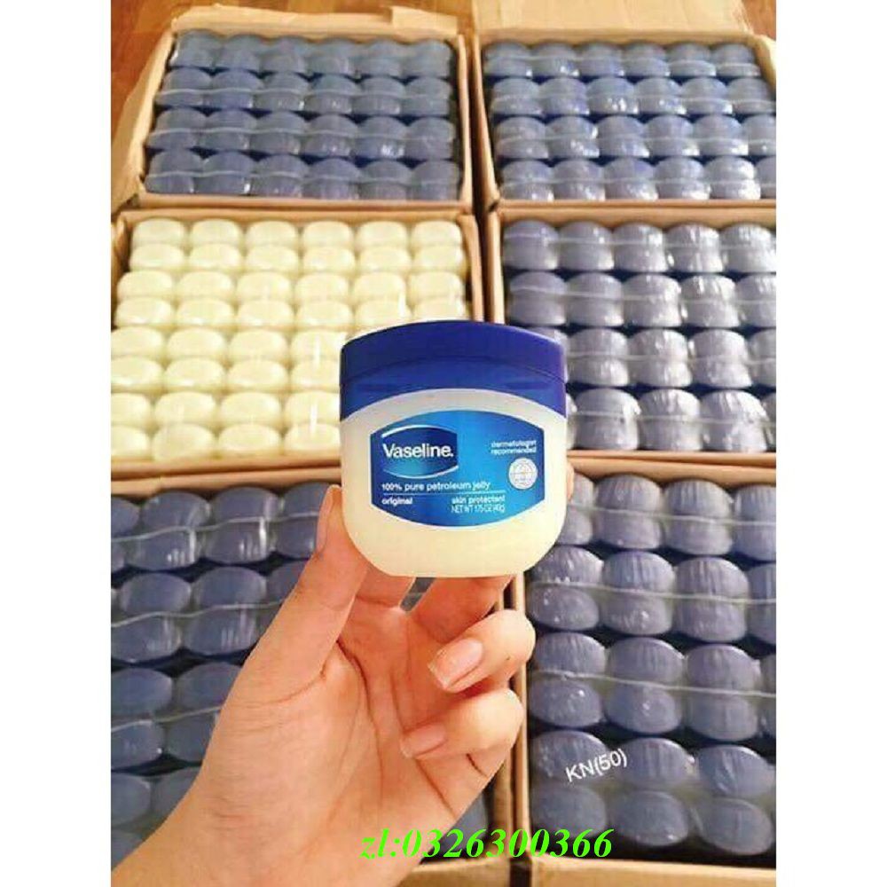 Sáp Dưỡng Da 49g Vaseline 100% Pure Petroleum Jelly Original Không Màu