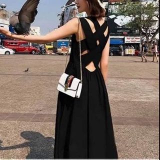 Đầm kate dây lưng