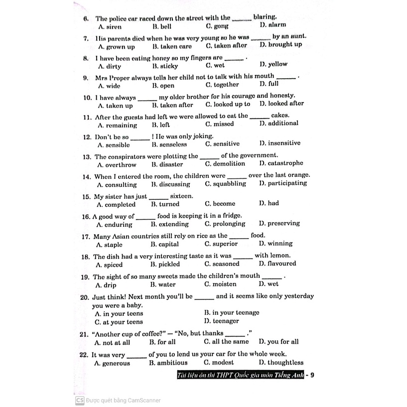 Sách - Tài Liệu Ôn Thi THPT Môn Tiếng Anh