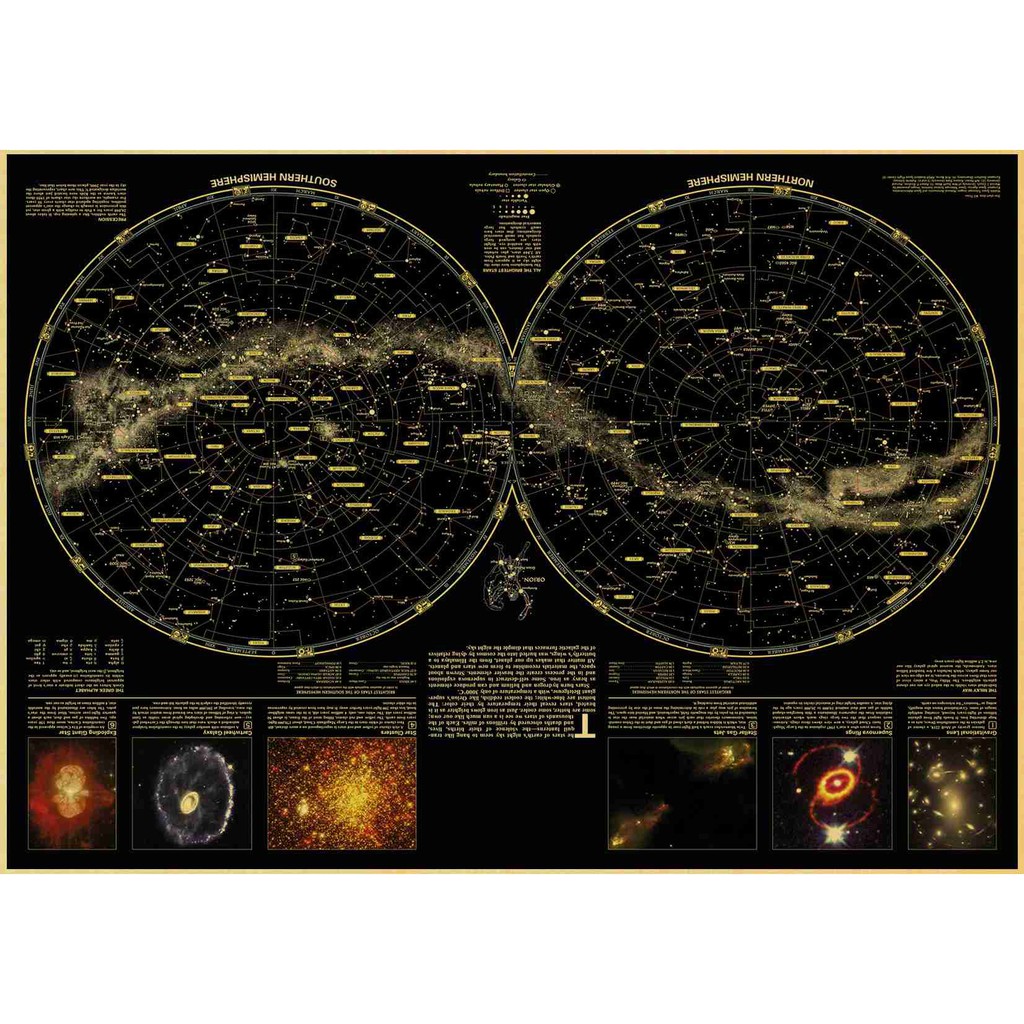 Tấm Áp Phích Dán Tường Hình Các Hành Tinh Hệ Mặt Trời Kích Thước 42x30cm