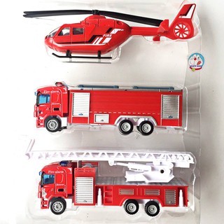 Combo 3 xe sắt công trình, cứu hỏa