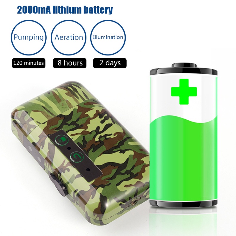 Máy Bơm Oxy Cảm Ứng Hồng Ngoại Tự Động Thông Minh Đa Năng Cho Câu Cá